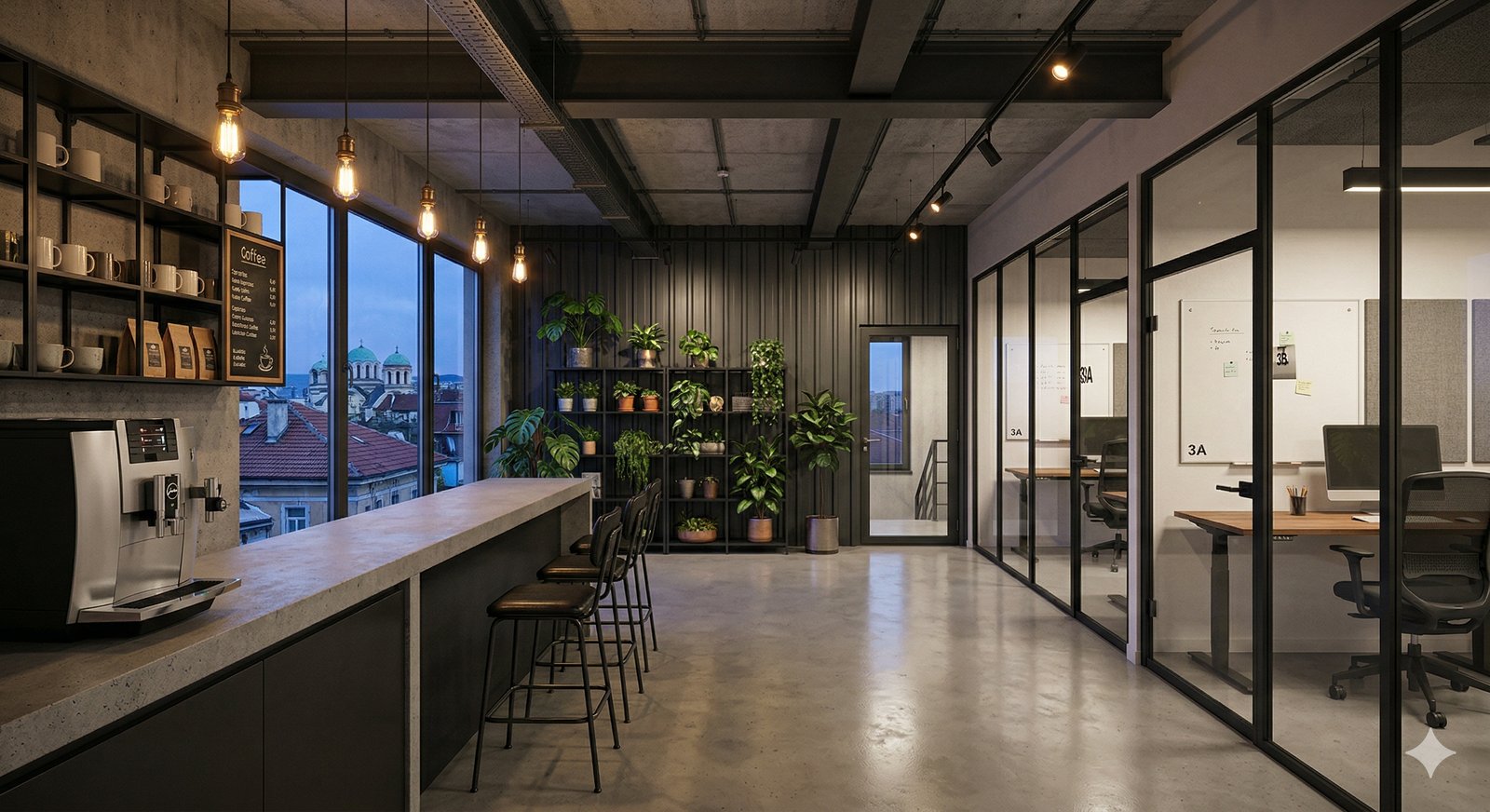 Кафе + Офиси